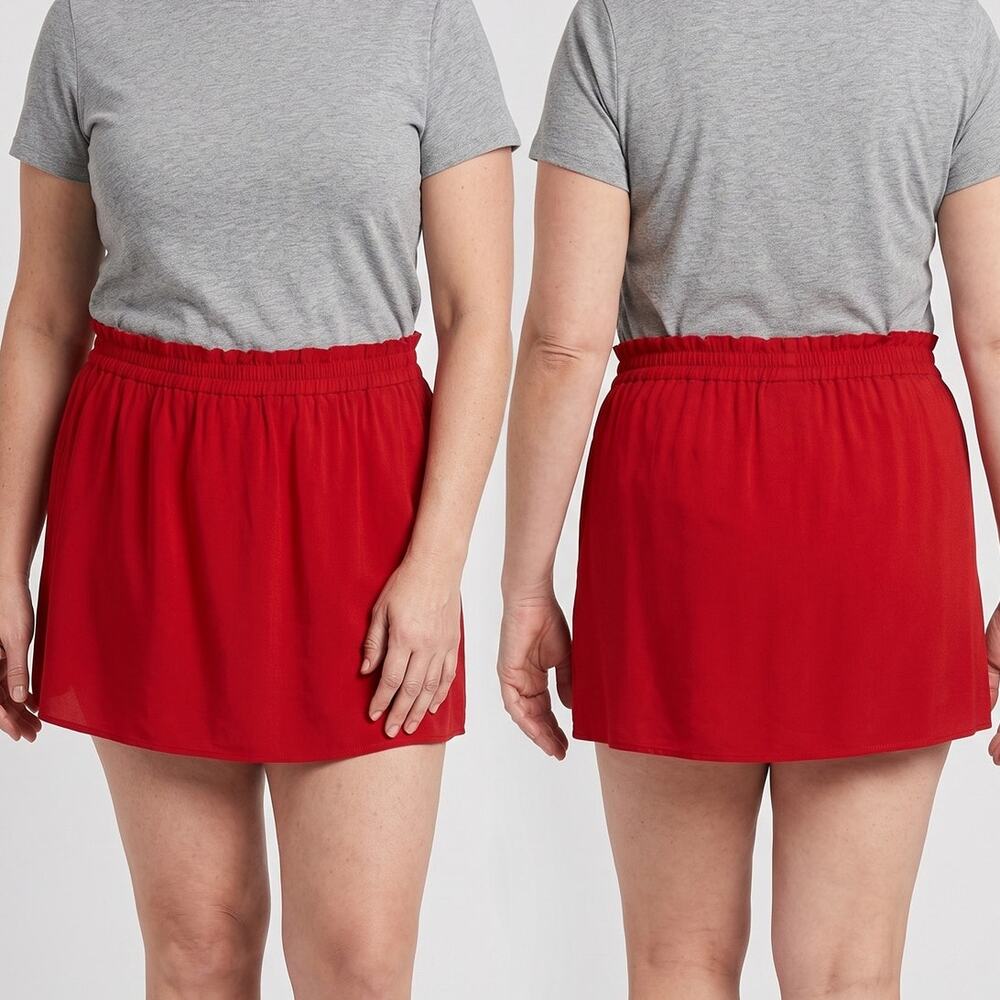 Old Navy XXL Red NEW NWT Skort Elastic Waist